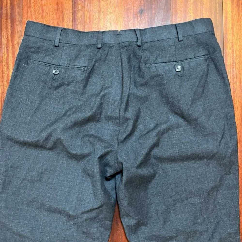 Suitsupply Pants Mens 36x27 Gray Wool Vitale Barberis Canonico Trousers Preppy